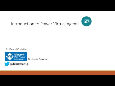 Introduction to Power Virtual Agent