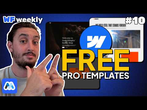This Week's Best FREE Webflow Templates & Animations | WF Weekly #10