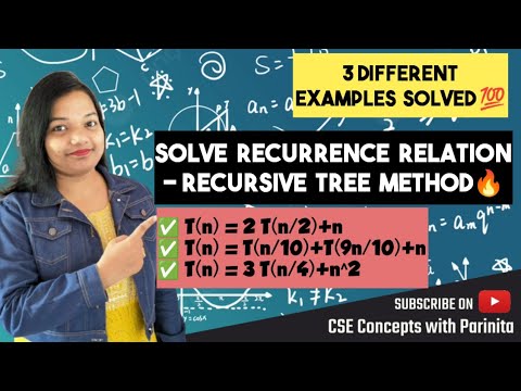 Recurrence Tree Method for solving recurrences in DAA - Hindi | Recursive Tree in ADA | Algorithms