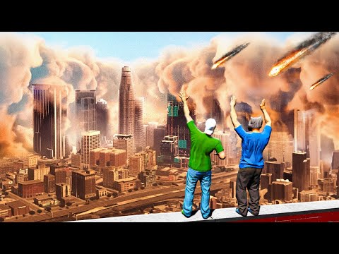 ВЫЖИВАНИЕ С МУРКОЙ В ПЕСЧАНУЮ БУРЮ! КАК ПЕРЕЖИТЬ КОНЕЦ СВЕТА 🌴 ГТА 5 МОДЫ РАЙЛЮХА