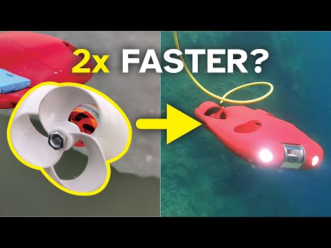 Testing a TOROIDAL propeller UNDERWATER