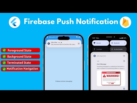 Flutter Firebase Push Notification Foreground and Background