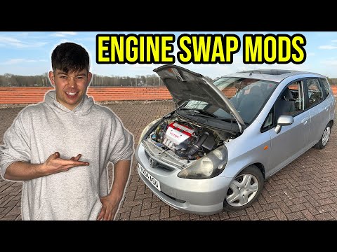 PREPPING MY HONDA JAZZ FOR A £5000 ENGINE SWAP
