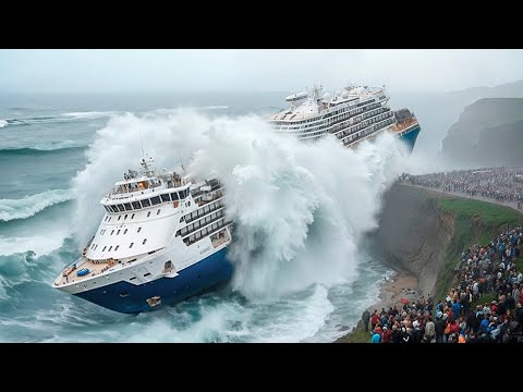 Cruise Ships VS Monster Waves in Mega Storms