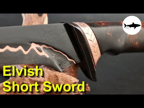 Forging a Copper Damascus Elven Short Sword - The Complete Video