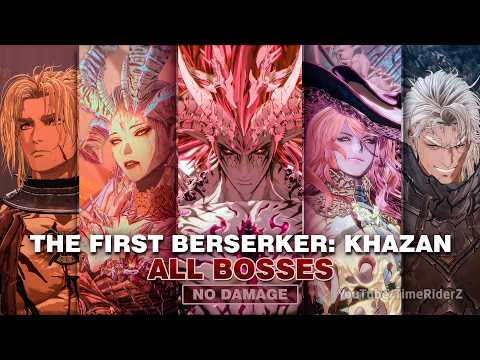 ⚔️ The First Berserker: Khazan - ALL 16 BOSSES NO DAMAGE | Greatsword NG | Expert ⚔️
