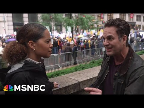 Trump ‘doesn’t care about any of our founding fathers’ principles’: Mark Ruffalo joins NYC protests