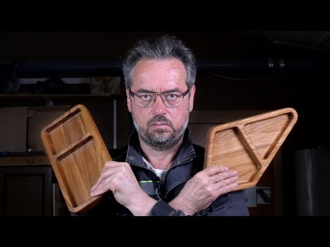 Дерзко, зато технологично… СЕКЦИОННЫЙ ПОДНОС из дерева | Делаем не как все ►