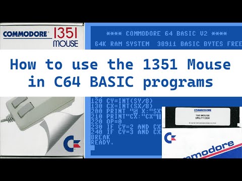 How to use the 1351 Mouse in your C64 BASIC programs and how to assemble a custom mouse driver.