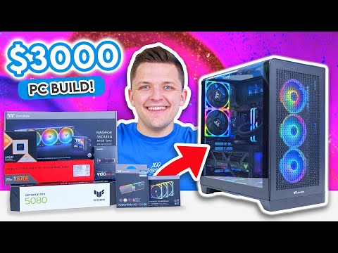 $3000 Gaming PC Build 2025! 😄 [ft. Ryzen 9800X3D & RTX 5080 w/ Benchmarks]