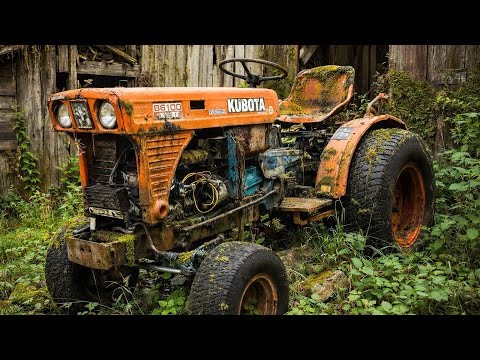 Kubota diesel tractor saved from the scrap yard - Will It Run??