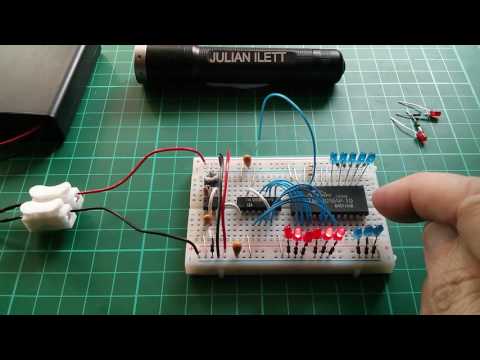 Chip on Breadboard - 6116 CMOS 2k Static RAM