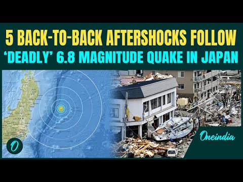 Japan Earthquake UPDATE: 5 Aftershocks SHAKE Japan After DEADLY Magnitude 6.8 Earthquake| Japan News