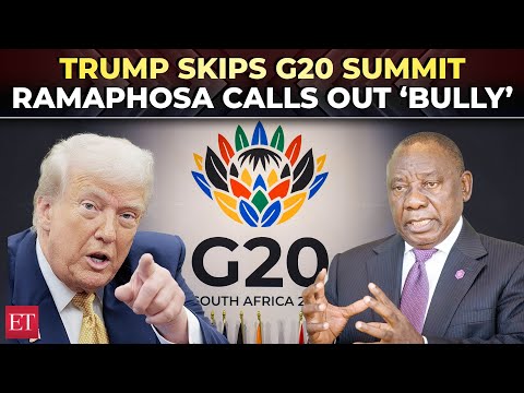 'Trump's boycott politics won't work’: South Africa hits back as U.S skips G20 | White House Replies