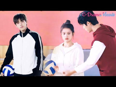 Cinderella plays volleyball with another boy and the school hottie is jealous! 💘