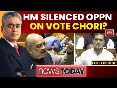 NewsToday With Rajdeep | Amit Shah Tears Into Rahul Gandhi Over ‘Vote Chori’