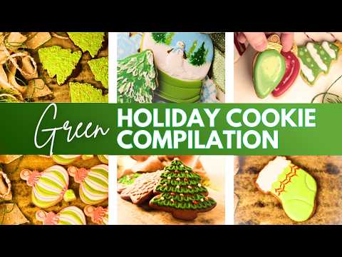 GREEN Christmas Cookies 💚🎄 Satisfying Holiday Cookie Decorating Compilation
