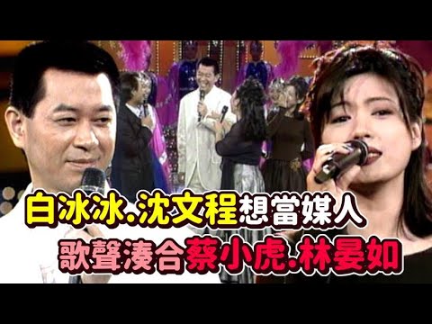 白冰冰沈文程想當媒人 歌聲湊合蔡小虎林晏如｜周末滿點秀(1996)