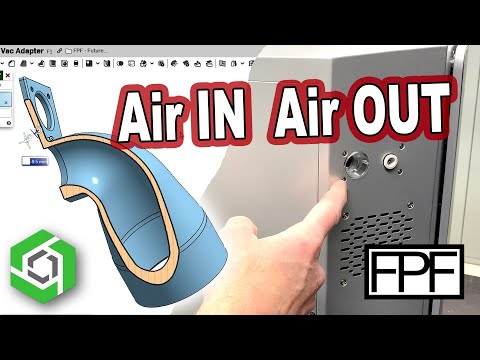 3D Printed Vacuum and Shop Air Adapter for the Mini CNC