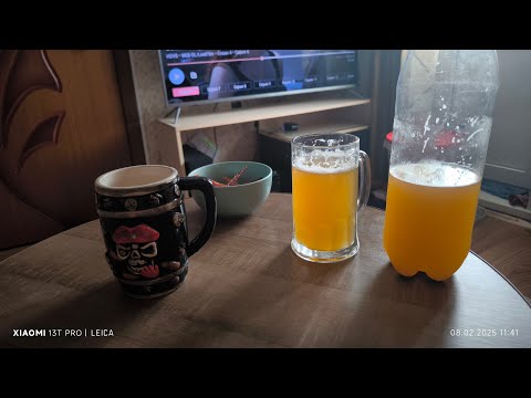 Wheat beer brewed using the Domspirt 2 machine