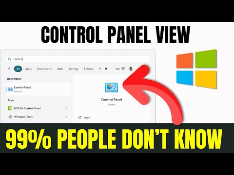 How to Change Control Panel View in Windows 11/10 | Switch Between Icons & Categories Easily!