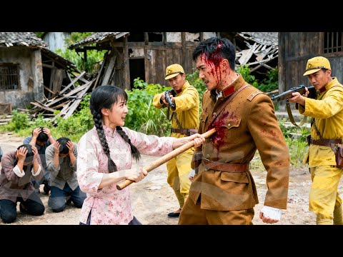 父親被日軍殺害，功夫美女忍無可忍一棍秒殺大佐 🔥 抗日 | Kung Fu