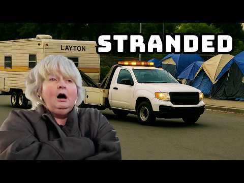 LIVING in a TRAILER on the STREETS, and now she HAS NOTHING...
