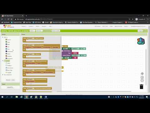 Storing Data using TinyDB Across Multiple Screens in MIT APP INVENTOR 2 PLTW App Creators