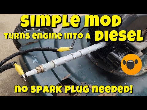 S5 E20. We turn a lawnmower gas engine into a DIESEL with a simple modification. will it survive?