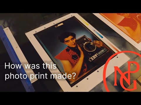 Making a colour carbon print of Yevonde's self-portrait | Behind the Scenes at NPG