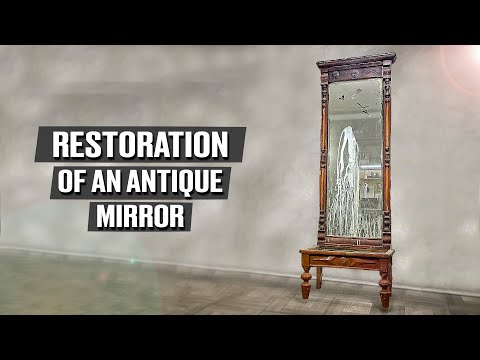 I found an antique mirror in an abandoned house and decided to make it!