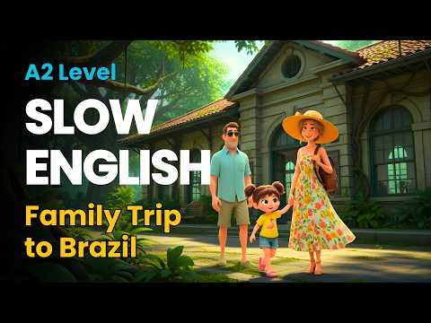 The Amazing Family Trip to Brazil! 🇧🇷 | Easy English Listening Practice Story  (A2 Level)