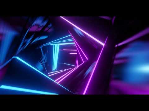 2 Hours 4K Neon Waveform Retro Passage I Screensaver for Meditation