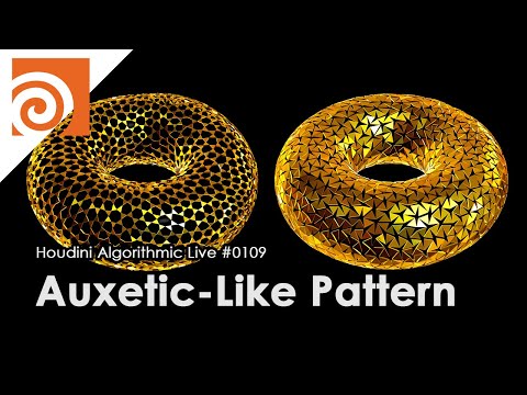 Houdini Algorithmic Live #109 - Auxetic-Like Pattern