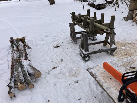 Echo 3510 firewood setup, Dec 15, 2025