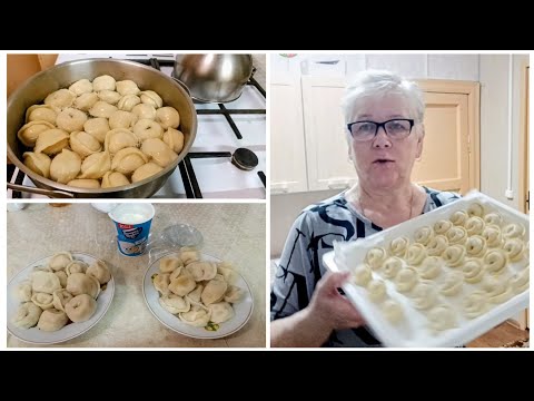 "Life in retirement"... Dumplings with sauerkraut, at my son's request.