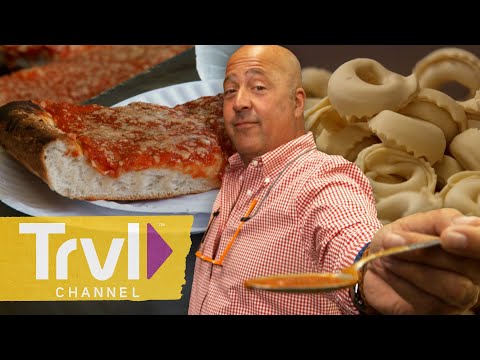 A "Slice" of Italy in Bensonhurst, Brooklyn | Bizarre Foods with Andrew Zimmern | Travel Channel