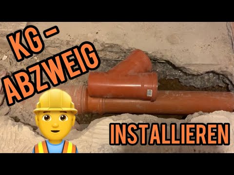 KG Rohr 💩 Abzweig nachträglich selber einbauen DN 110 mit doppelter Schiebemuffe