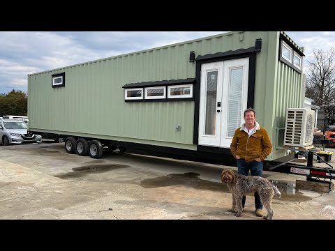 Customer Designed 8βx40β Tiny Home Container Tour-One Level Living-Transport Anywhere