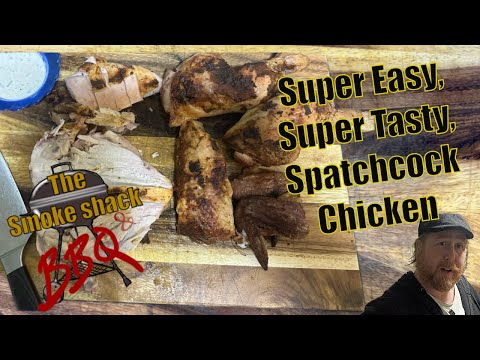 Easy, Tasty, Smoked Spatchcock Chicken