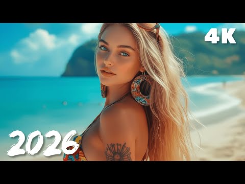Blue Coast Stillness 🍃 Chill Tropical Deep House 4K UHD 2026 | Blue Shore Beats