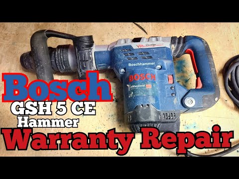 BOSCH Hammer GSH 5 CE WARRANTY Repair, after catastrophic gearbox failure.