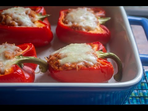 Stuffed Peppers for Dinner and to Freeze