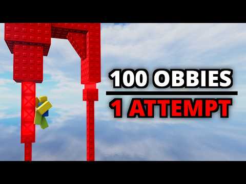 1 Attempt on Every Top 100 Hardest Roblox Obby