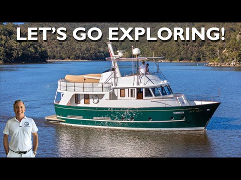 AFFORDABLE EXPLORER! USD$393,000 HALVORSEN ATLANTIQUE 50 (2004) YACHT TOUR