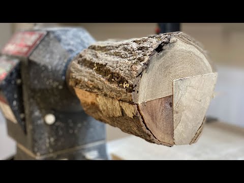 Tournage sur bois - la buche impossible