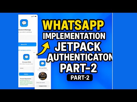 WhatsApp Clone Part 2 with Jetpack Compose | Modern UI |  MVVM & Authentication Screens(2025)