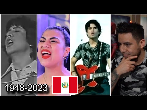 🇲🇽 reacciono a la CANCION PERUANA MAS ESCUCHADA POR AÑO 1948-2023 🇵🇪