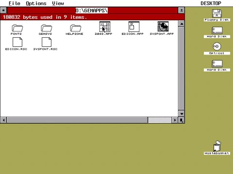 Running OpenGEM on FreeDOS 1.3
