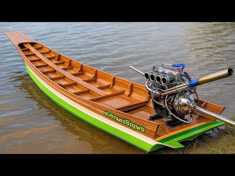Turn a lawn mower into a boat engine from scrap metal // DIY From A-Z